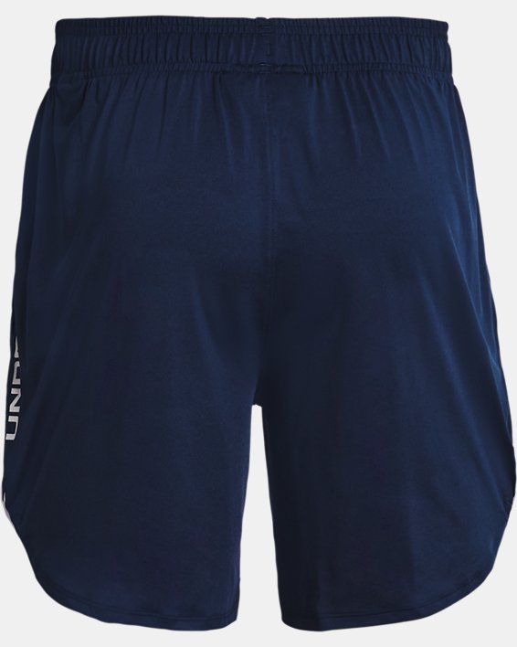 Men's UA Train Stretch 7" Wordmark Shorts, Blue, pdpMainDesktop image number 5